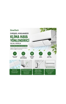 Evrensel Ayarlanabilir Metal Tokalı Hava Yönlendirici Klima Aparatı Delikli Split Tipi Sperlik - 863066363 Evrensel Ayarlanabilir Metal Tokalı Hava Yönlendirici Klima Aparatı Delikli Split Tipi Sperlik - 863066363