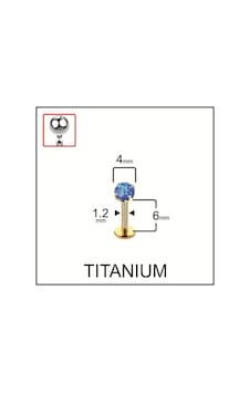 %100 G23 Titanyum Titanyum Altın Mavi Opal Taşlı Kıkırdak Tragus Labret Piercing Antra Melanj %100 G23 Titanyum Titanyum Altın Mavi Opal Taşlı Kıkırdak Tragus Labret Piercing Antra Melanj