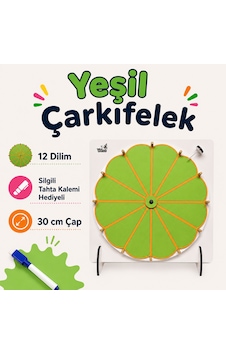 Yeşil Çarkıfelek Oyunu Ahşap Eğitim Materyali Yeşil Çarkıfelek Oyunu Ahşap Eğitim Materyali