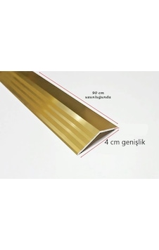 Alüminyum Kapı Eşik Seviye Profili Kot Farkı Yükseklik Profili Sarı Renk 90cm Alüminyum Kapı Eşik Seviye Profili Kot Farkı Yükseklik Profili Sarı Renk 90cm