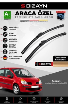 S-dizayn Renault Modus - Grand Modus Jp0 Ön Cam Silecek Seti 2004-2012 Premium Araca Özel 70-65 Cm A