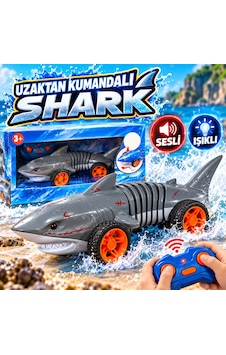 Uzaktan Kumandalı Shark Oyuncak Araba Sesli Ve Işıklı - Gri Uzaktan Kumandalı Shark Oyuncak Araba Sesli Ve Işıklı - Gri