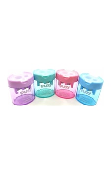 Puti Çift Bölmeli Pastel Renk Kalemtraş 06390 Puti Çift Bölmeli Pastel Renk Kalemtraş 06390