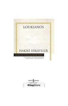 Hakiki Hikayeler - Ciltli - Lukianos N11.380