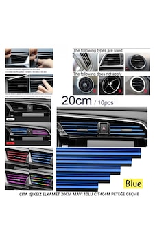 Çıta Işıksız Elkamet 20cm Mavi 10lu Peteğe Geçme 1 Çıta Işıksız Elkamet 20cm Mavi 10lu Peteğe Geçme 1