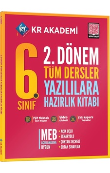 6. Sınıf 2. Dönem Tüm Dersler Yazılılara Hazırlık Kitabı Kr Akademi Yayınları 6. Sınıf 2. Dönem Tüm Dersler Yazılılara Hazırlık Kitabı Kr Akademi Yayınları
