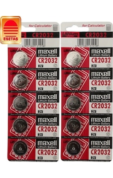 Maxell Cr 2032 3V Lityum Pil 10 Adet Adiniza Faturali Maxell Cr 2032 3V Lityum Pil 10 Adet Adiniza Faturali