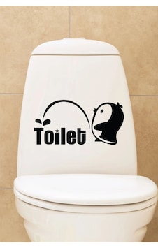 Sevimli Penguen Klozet Kapağı Banyo Wc Sticker 26x22 Cm Sevimli Penguen Klozet Kapağı Banyo Wc Sticker 26x22 Cm