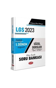 2023 LGS 1.Dönem Sözel Soru Bankası- Data Yayınları 2023 LGS 1.Dönem Sözel Soru Bankası- Data Yayınları