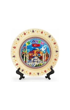 İstanbul Temalı Porselen Dekoratif Tabak 18 Cm Alk5843 Diğer İstanbul Temalı Porselen Dekoratif Tabak 18 Cm Alk5843 Diğer
