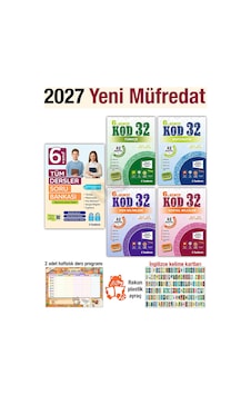 6. Sınıf 2027 Tüm Dersler Soru Bankası Türkçe Matematik Fen Sosyal Kod 32 Tekrar Alıştırma 6. Sınıf 2027 Tüm Dersler Soru Bankası Türkçe Matematik Fen Sosyal Kod 32 Tekrar Alıştırma