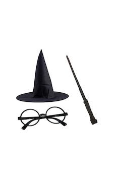 Mey İthalat Harry Potter Siyah Şapkası Harry Potter Gözlüğü Harry Potter Asası 3 Lü Set Mey İthalat Harry Potter Siyah Şapkası Harry Potter Gözlüğü Harry Potter Asası 3 Lü Set