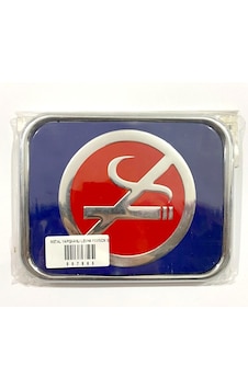 Metal Yapışkanlı Levha 11x15cm Sigara İçilmez