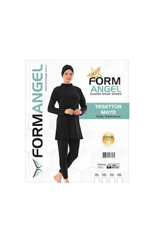 Form Angel 1732-1 Kadın Desenli Battal Paraşüt Taytlı Tesettür Mayo 3xl-6xl - Siyah - 3xl-4xl-5xl-6xl Karışık Renk Form Angel 1732-1 Kadın Desenli Battal Paraşüt Taytlı Tesettür Mayo 3xl-6xl - Siyah - 3xl-4xl-5xl-6xl Karışık Renk