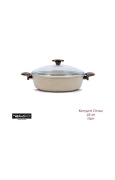 Thermoad Granit Döküm Karnıyarık Vizon Tencere 26 CM Thermoad Granit Döküm Karnıyarık Vizon Tencere 26 CM