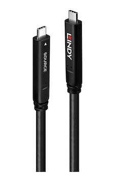 Lindy Lın-43399 15 Mt Usb Type C 3.2 To Dp 5gbps-v1.4 Fiber Optic Hybrid Kablo Lindy Lın-43399 15 Mt Usb Type C 3.2 To Dp 5gbps-v1.4 Fiber Optic Hybrid Kablo