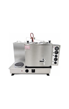 Demsu Plus 2 Demlikli Elektrikli Otomatik Çay Kazanı - Inox Demsu Plus 2 Demlikli Elektrikli Otomatik Çay Kazanı - Inox