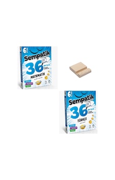 Ünlüler Karması 6. Sınıf Sempatik Matematik Ve Türkçe 36 Haftalık Kazanım Denemeleri + Telefon Standı