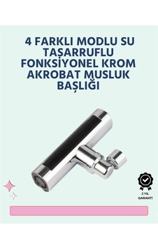 Bay Krom Kaplamalı Çok Fonksiyonlu Musluk Başlığı Paslanmaz Malzeme Najmaddin Standart Bay Krom Kaplamalı Çok Fonksiyonlu Musluk Başlığı Paslanmaz Malzeme Najmaddin Standart