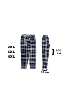 Venüs Pijama Tek Alt Ekose Desen