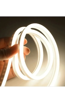 Yuled 10 Metre Günışığı Neon 220v Esnek Hortum Şerit Led Işık+fiş