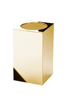 Square Metal Diş Fırçalık, Tezgah Üstü - Altın Square Metal Diş Fırçalık, Tezgah Üstü - Altın