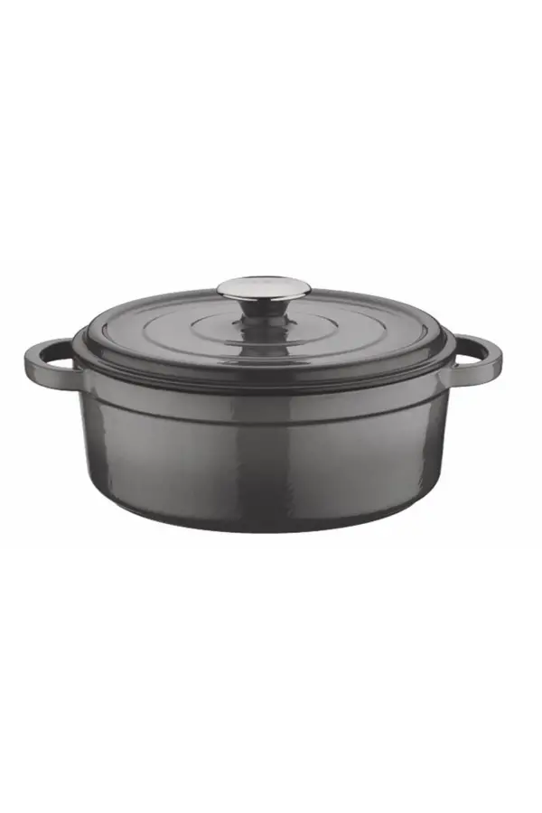 Olika Iron 24 Cm Demir Döküm Basık Tencere Gri Gri Olika Iron 24 Cm Demir Döküm Basık Tencere Gri Gri