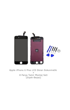 Apple Uyumlu iPhone 6 Plus Lcd Dokunmatik Ekran + Tamir Seti-Siyah Apple Uyumlu iPhone 6 Plus Lcd Dokunmatik Ekran + Tamir Seti-Siyah