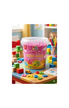 Doğal Kinetik Oyun Kumu 1kg Pembe Pembe Doğal Kinetik Oyun Kumu 1kg Pembe Pembe