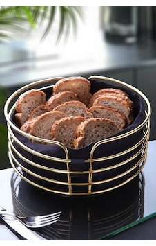Karteya Ekmeklik Ekmek Sepeti 1.kalite Paslanmaz Lüx Gold Sepet Siyah Kumaş Gold Karteya Ekmeklik Ekmek Sepeti 1.kalite Paslanmaz Lüx Gold Sepet Siyah Kumaş Gold
