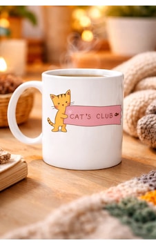 Buğz Cat S Club Kedi Desenli Porselen Kupa Model 68 Sevimli Turuncu Kedi Figürlü, Kahve & Çay Kupası, Kedi Severlere Özel Hediye Diğer Buğz Cat S Club Kedi Desenli Porselen Kupa Model 68 Sevimli Turuncu Kedi Figürlü, Kahve & Çay Kupası, Kedi Severlere Özel Hediye Diğer