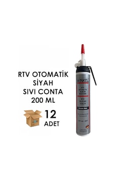 Winkel Otomatik Kartuş Rtv Sıvı Conta Siyah 200 ML 12 Adet Winkel Otomatik Kartuş Rtv Sıvı Conta Siyah 200 ML 12 Adet