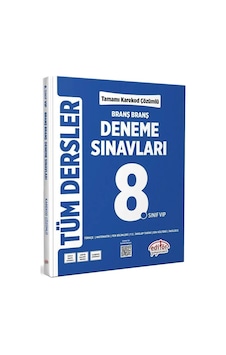 Editör 8. Sınıf Tüm Dersler Ünite Ünite Deneme Sınavları Çözümlü