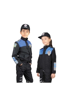 Giyimiva Toplum Polis Çocuk Kostümü Mavi - 269746986 Mavi