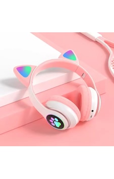 Kedi Kulağı Detaylı Kablosuz Rengarenk Işıklı Bluetooth Rgb Çocuk Oyuncu Kulaklık Üstün Performans Kedi Kulağı Detaylı Kablosuz Rengarenk Işıklı Bluetooth Rgb Çocuk Oyuncu Kulaklık Üstün Performans