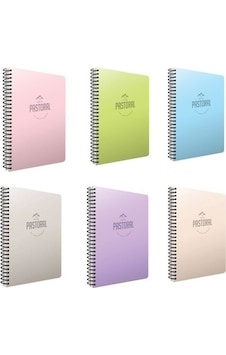 Gıpta Pastoral 72 Yp. A4 Spiralli Pp. Kapak Defter - 3 Kareli 3 Çizgili 6'lı