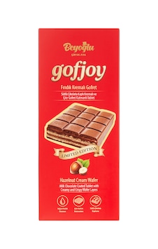 Beyoğlu Çikolata Gofjoy Sütlü Çikolata Kaplı Çıtır Gofret Tablet 150 Gr. Beyoğlu Çikolata Gofjoy Sütlü Çikolata Kaplı Çıtır Gofret Tablet 150 Gr.
