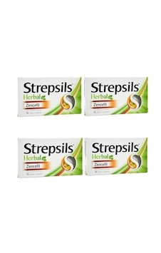 Strepsils Herbal Zencefil Aromalı 16 Pastil 4 Adet Strepsils Herbal Zencefil Aromalı 16 Pastil 4 Adet