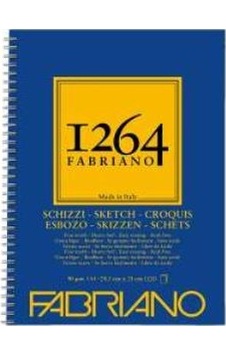 Fabriano 1264 Sketch Paper Eskiz Defteri Yandan Spiralli 90g A4