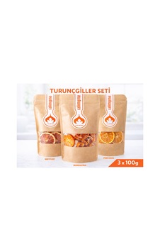 Turunçgiller Meyve Kurusu Seti 3x100g Portakal Mandalina Greyfurt Turunçgiller Meyve Kurusu Seti 3x100g Portakal Mandalina Greyfurt