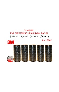 3M Elektrik Bandı Temflex 1300E Siyah 50 Adet 3M Elektrik Bandı Temflex 1300E Siyah 50 Adet