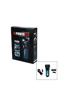 Powertec TR-150 Şarjlı Çift Bıçaklı Sakal Tıraş Makinesi + Yedek Başlık