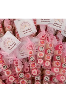 Pembe Temalı Babyshower, Mevlit Doğum Günü, Düğün, Nişan Şekeri 25 Adet