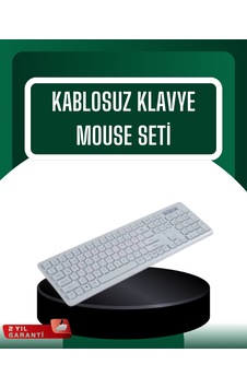 Usb Alıcılı Kablosuz Klavye Mouse - Geniş Uyumluluk Sessiz Tuşlar Usb Alıcılı Kablosuz Klavye Mouse - Geniş Uyumluluk Sessiz Tuşlar