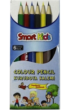 Smart Kids 6 Renk Kuruboya Kalem Seti - Mini