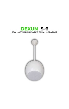 Dexun S-6t Hat Trafolu 50w Sarkıt Tavan Hoparlörü Dexun S-6t Hat Trafolu 50w Sarkıt Tavan Hoparlörü