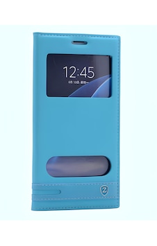 Galaxy Uyumlu J7 Prime Kılıf Pencereli Elite Kapaklı Kılıf Turkuaz Galaxy Uyumlu J7 Prime Kılıf Pencereli Elite Kapaklı Kılıf Turkuaz