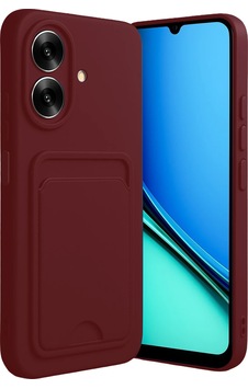 Cosmotex Newface Realme Note 60 Kelvin Kartvizitli Silikon - Bordo Cosmotex Newface Realme Note 60 Kelvin Kartvizitli Silikon - Bordo