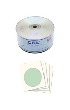 Csl CD-R 700MB-80Min 52X Boş CD 50'li + CD Zarfı 50'li Csl CD-R 700MB-80Min 52X Boş CD 50'li + CD Zarfı 50'li