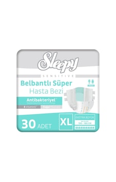 Sleepy Sensitive Süper Yetişkin Hasta Bezi Xlarge 30 Adet XL Sleepy Sensitive Süper Yetişkin Hasta Bezi Xlarge 30 Adet XL